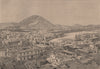 General view of Lima, taken from the south. Peru 1885 old antique print