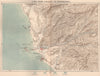 Lima, Callao & environs. Chancy to Pachacamac. Peru 1885 old antique map chart