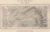 Oroya Railway. Peru 1885 old antique vintage map plan chart