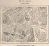 Arequipa. Peru 1885 old antique vintage map plan chart