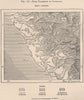 Peru coast. Lambayeque Pacasmayo Cajamarca Chiclayo Trujillo 1885 old map