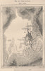 Cerro de Pasco. Peru 1885 old antique vintage map plan chart
