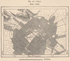 Cuzco/Cusco. Peru 1885 old antique vintage map plan chart