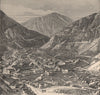 Lima-Oroya Railway; view taken at Chicla. Peru 1885 old antique print picture