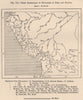 Chief Itineraries of explorers in Peru and Bolivia. Andean States 1885 old map