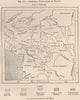 Aboriginal population of Bolivia 1885 old antique vintage map plan chart