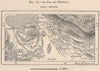 La Paz and environs. Bolivia 1885 old antique vintage map plan chart