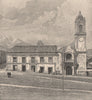 La Paz - Palace of Congress. Bolivia 1885 old antique vintage print picture