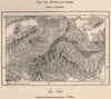 Potosi and Sucre. Bolivia 1885 old antique vintage map plan chart