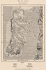 Chiloé. Chile 1885 old antique vintage map plan chart