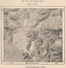 Laguna San Rafael Lake. Northern Patagonian Ice Field. Chile 1885 old map
