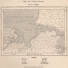 Chacao Channel. Chile. Isla de Chiloé 1885 old antique vintage map plan chart