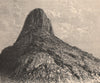 Mount Selkirk, Alejandro Selkirk, Juan Fernandez Island. Chile 1885 old print