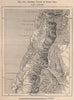 Central valley of South Chile. Chile 1885 old antique vintage map plan chart