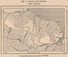 Island of the Guianas. Guyana Suriname French Guiana. South America 1885 map