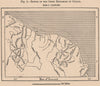 Routes of the chief explorers of Guyana. Brazil Guyana 1885 old antique map