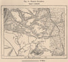 Takutu savannas. Guyana 1885 old antique vintage map plan chart