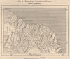 Forests and Savannas of Guyana. Guyana. South America 1885 old antique map