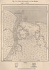 Penal settlements on the Maroni/Marowijne. French Guiana/Suriname 1885 old map