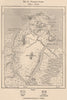 Cayenne Island. French Guiana 1885 old antique vintage map plan chart