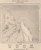 Mouth of the Oyapok/Oiapoque/Oyapock River. French Guiana/Brazil 1885 old map