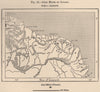 Gold Mines of Guyana. French Dutch British Guiana (Guyana)  1885 map
