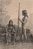 Caraya Indians. Brazil. Goiás 1885 old antique vintage print picture