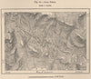Ouro Preto. Brazil 1885 old antique vintage map plan chart
