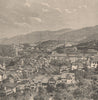 Ouro Preto - General view. Brazil 1885 old antique vintage print picture