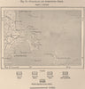 Caravelas. Parcel das Paredes. Arquipelago dos Abrolhos. Brazil 1885 old map