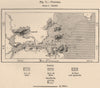 Vitoria/Vitória, Espirito Santo. Brazil 1885 old antique map plan chart