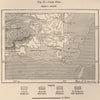 Cape/Cabo Frio. Rio de Janeiro, Brazil. Paraiba basin 1885 old antique map