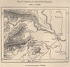 Campos dos Goytacazes and the lower Paraiba. Rio de Janeiro. Brazil 1885 map