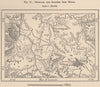 Sorocaba and Ipanema Iron mines. Brazil 1885 old antique map plan chart