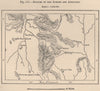 Sources of the Alegre and Aguapahy. Brazil 1885 old antique map plan chart