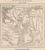 Cuiaba and the Paraguay. Brazil 1885 old antique vintage map plan chart