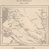 The Pilcomayo. Paraguay 1885 old antique vintage map plan chart