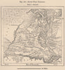 South West Paraguay 1885 old antique vintage map plan chart