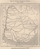 Political Divisions of Uruguay 1885 old antique vintage map plan chart