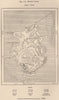 Martin Garcia. Argentina 1885 old antique vintage map plan chart