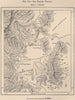 San Rafael Nevado. Argentina 1885 old antique vintage map plan chart