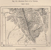 Southern point of La Ventana. Argentina 1885 old antique map plan chart