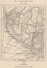 Parana-Uruguay Delta. Argentina 1885 old antique vintage map plan chart