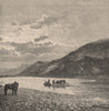 Argentine scenery. View taken opposite the Collon Cura. Argentina 1885 print