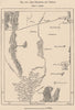 Rios Bebedero and Cañada. Argentina 1885 old antique vintage map plan chart