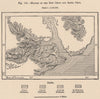 Mouths of the Rios Chico and Santa Cruz. Argentina 1885 old antique map chart
