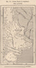 Closed basins of Argentina 1885 old antique vintage map plan chart