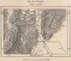 Tucuman. Argentina 1885 old antique vintage map plan chart
