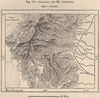 Andalgala and Mt. Aconquija. Argentina 1885 old antique vintage map plan chart
