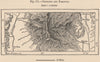 Chilecito and Famatina. Argentina 1885 old antique vintage map plan chart